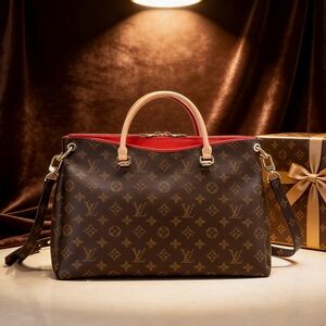 <AUTHENTIC>Louis Vuitton Pallas Canvas Tote Bag